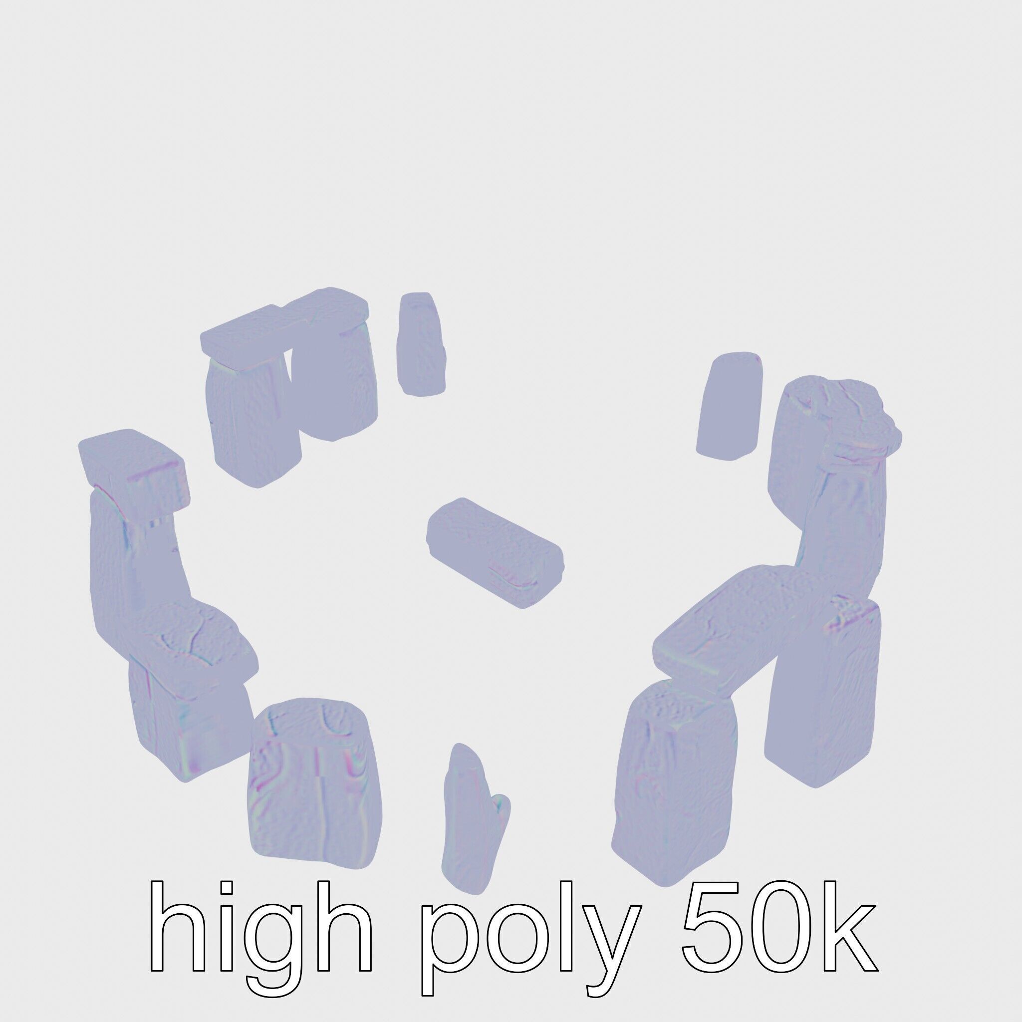 Stonehenge Ancient Monument 3D Model Low-poly 3D model_28