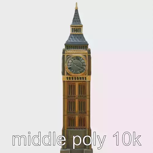 Big Ben Clock Tower London Model