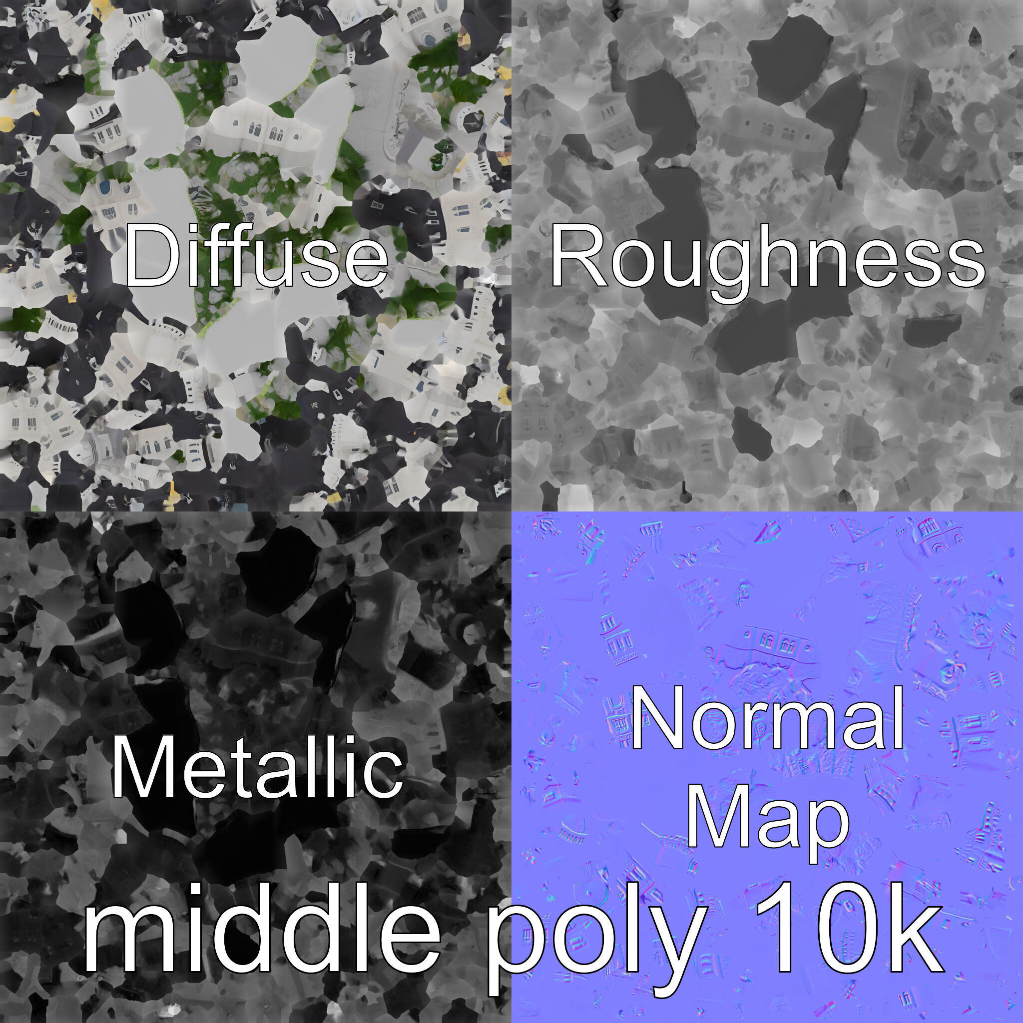 Neuschwanstein Castle Architectural Model Low-poly 3D model_33