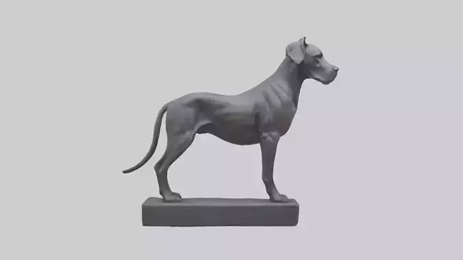 Great Dane statue model