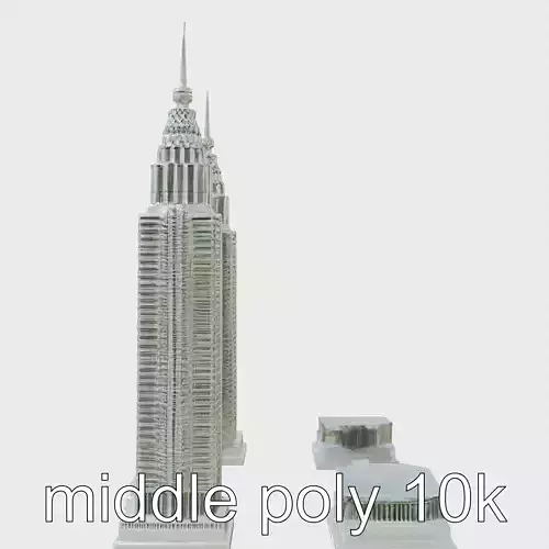 Petronas Twin Towers Architectural Model