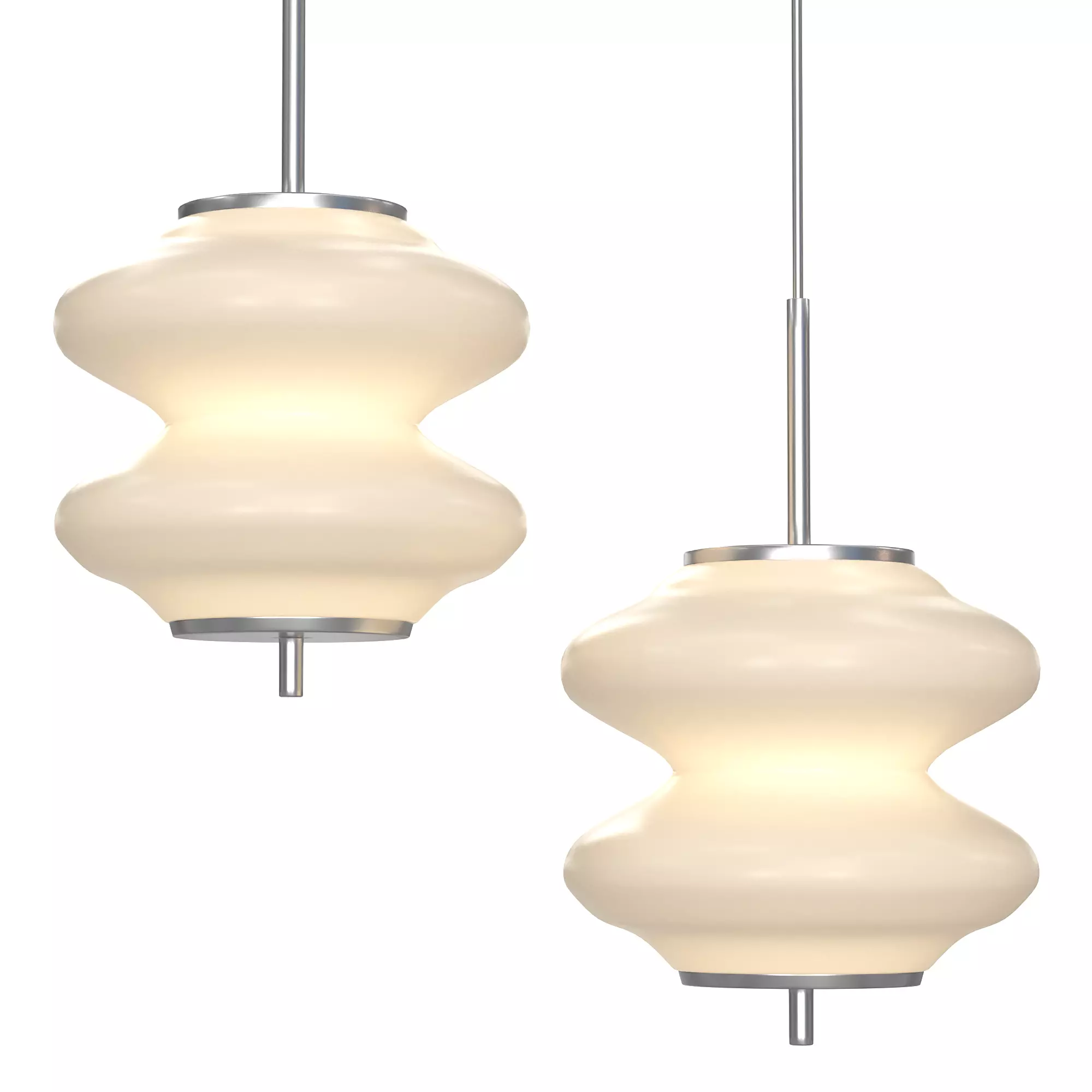 Tubular Pendant Light 3D model_0