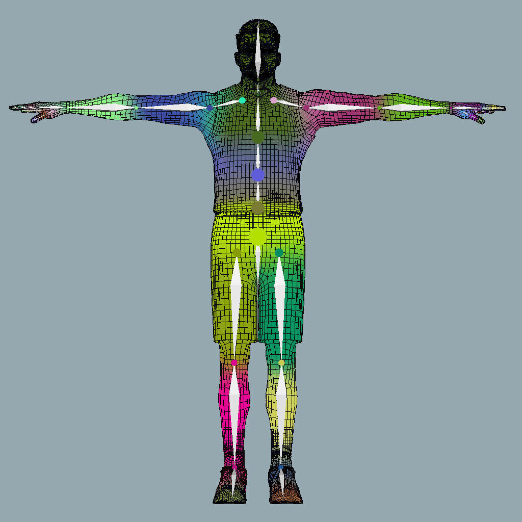 T-Pose Rigged Luka Doncic Los Angeles Lakers 3D model_11