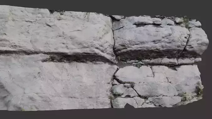 Realistic 3D Scanned Rock Wall  High-Detail PBR Asset