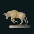 Spanish bull charging stl 3D print model_2