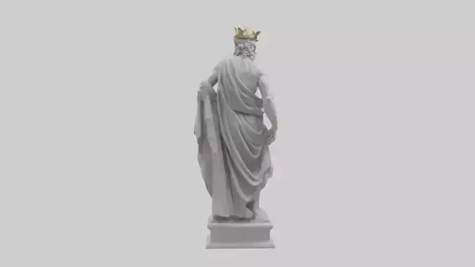 Greek God statue model