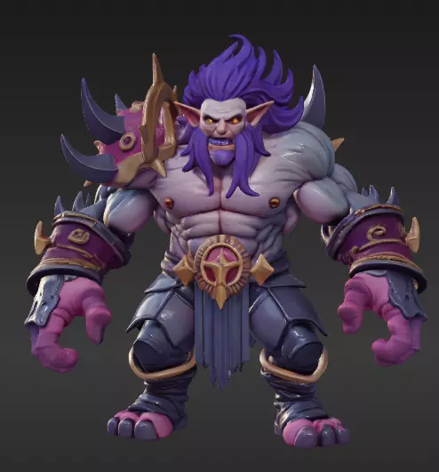 league of legends style similar character Free 3D print model