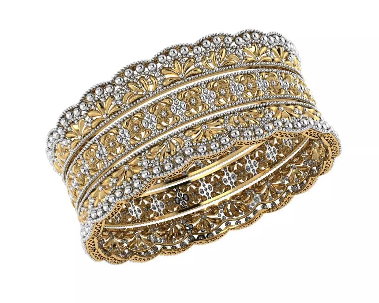 Bridal Bracelets Wedding Day 3D print model