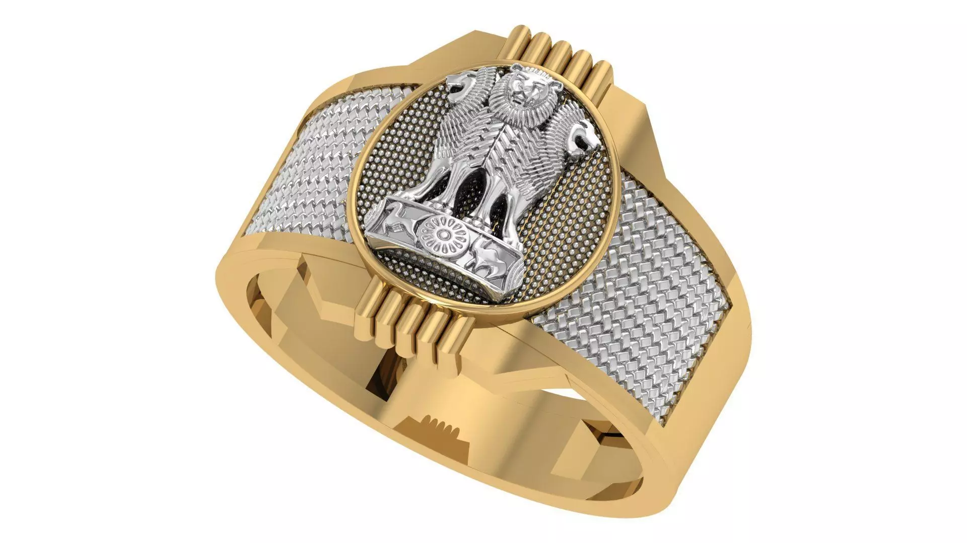 Indian Ashoka Ring 3D print model