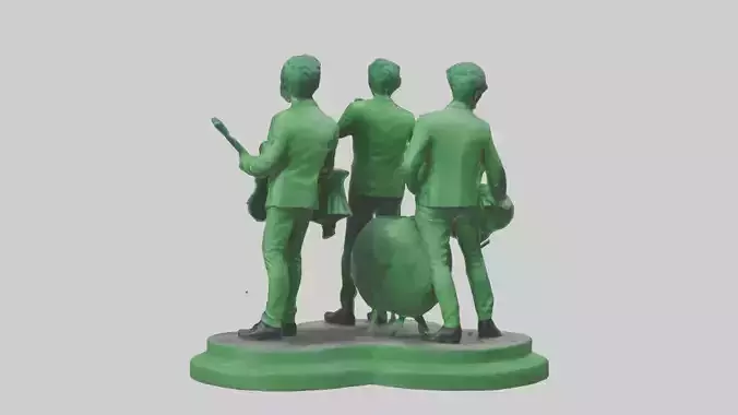 Green Day statue model