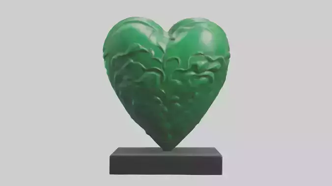 Green Heart Statue model