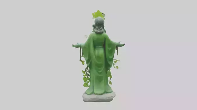 Green Nature Protector Statue model