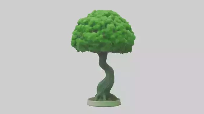 Green Planet Tree Statue model