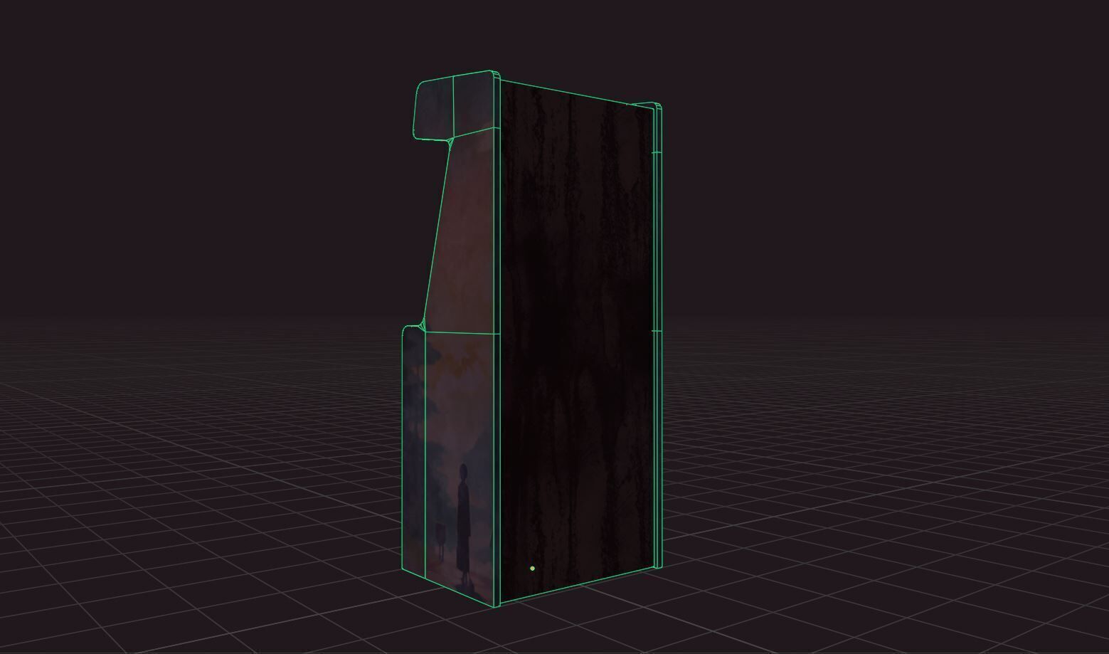 Rusty Japanase Arcade Free low-poly 3D model_4