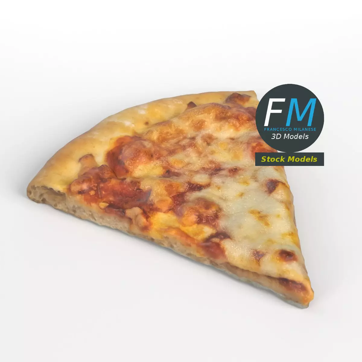 Pizza slice 3D model_0