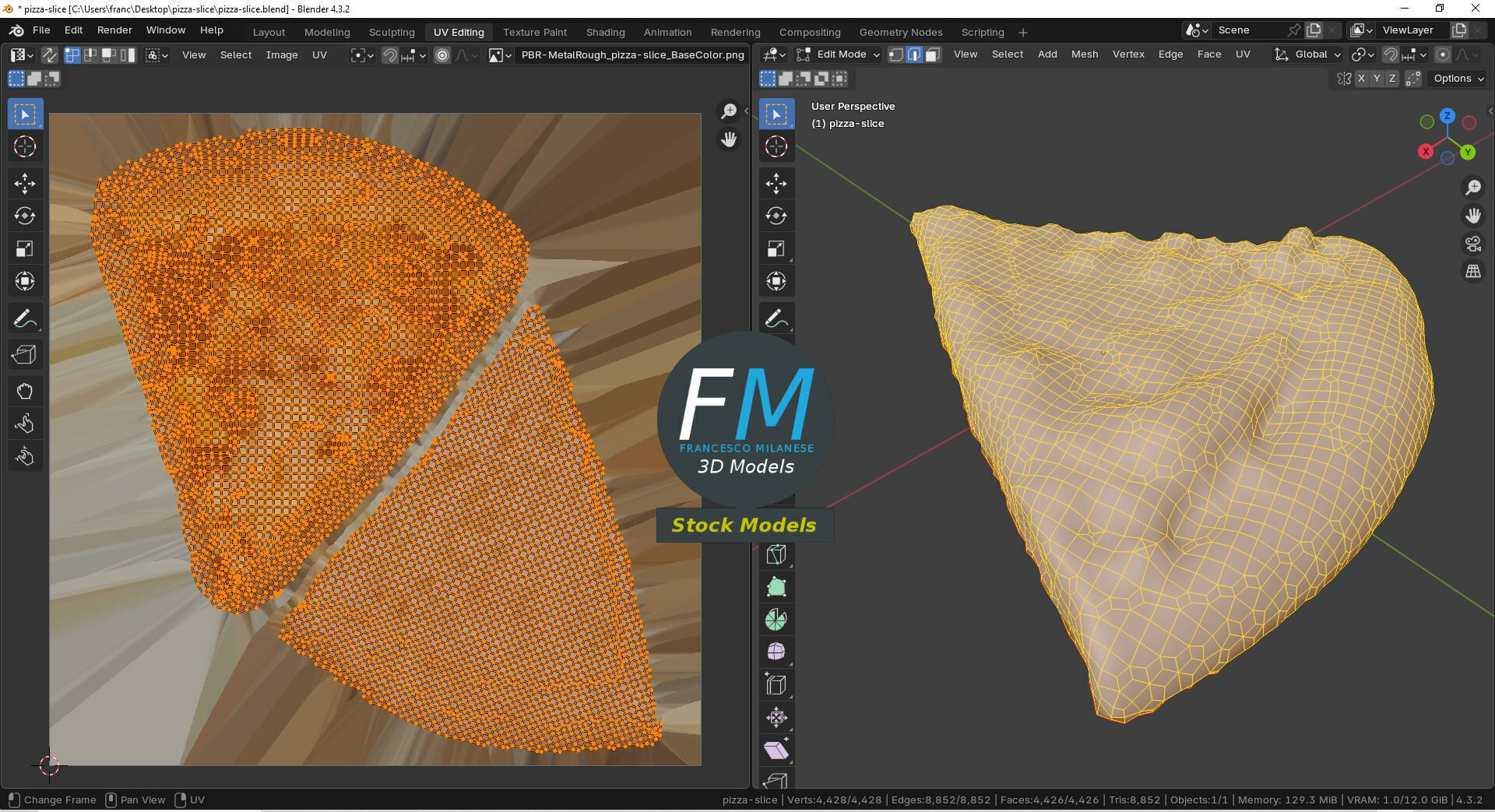 Pizza slice 3D model_10