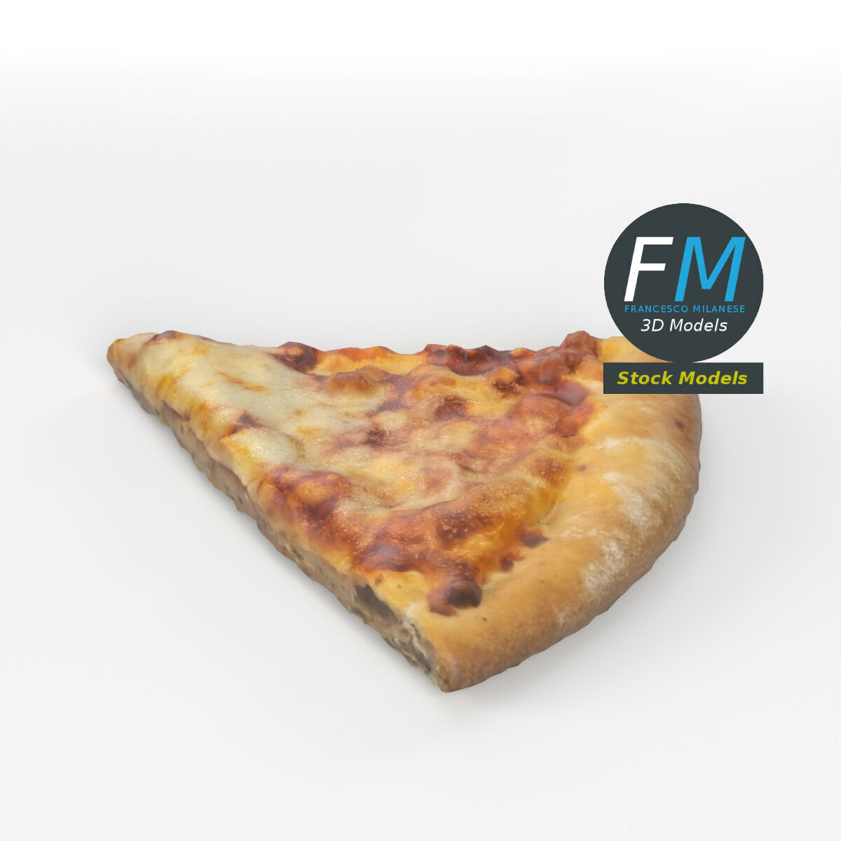 Pizza slice 3D model_2