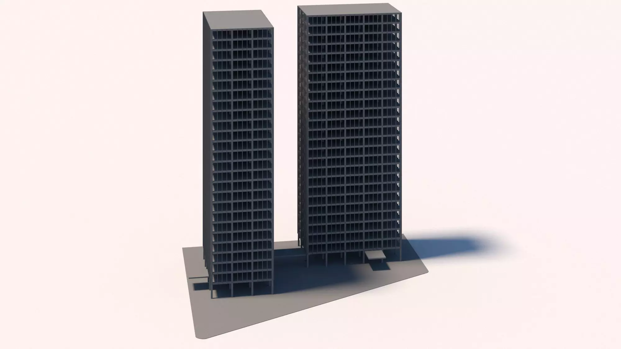 Lake Shore Drive Mies Van Der Rohe 3D model_0