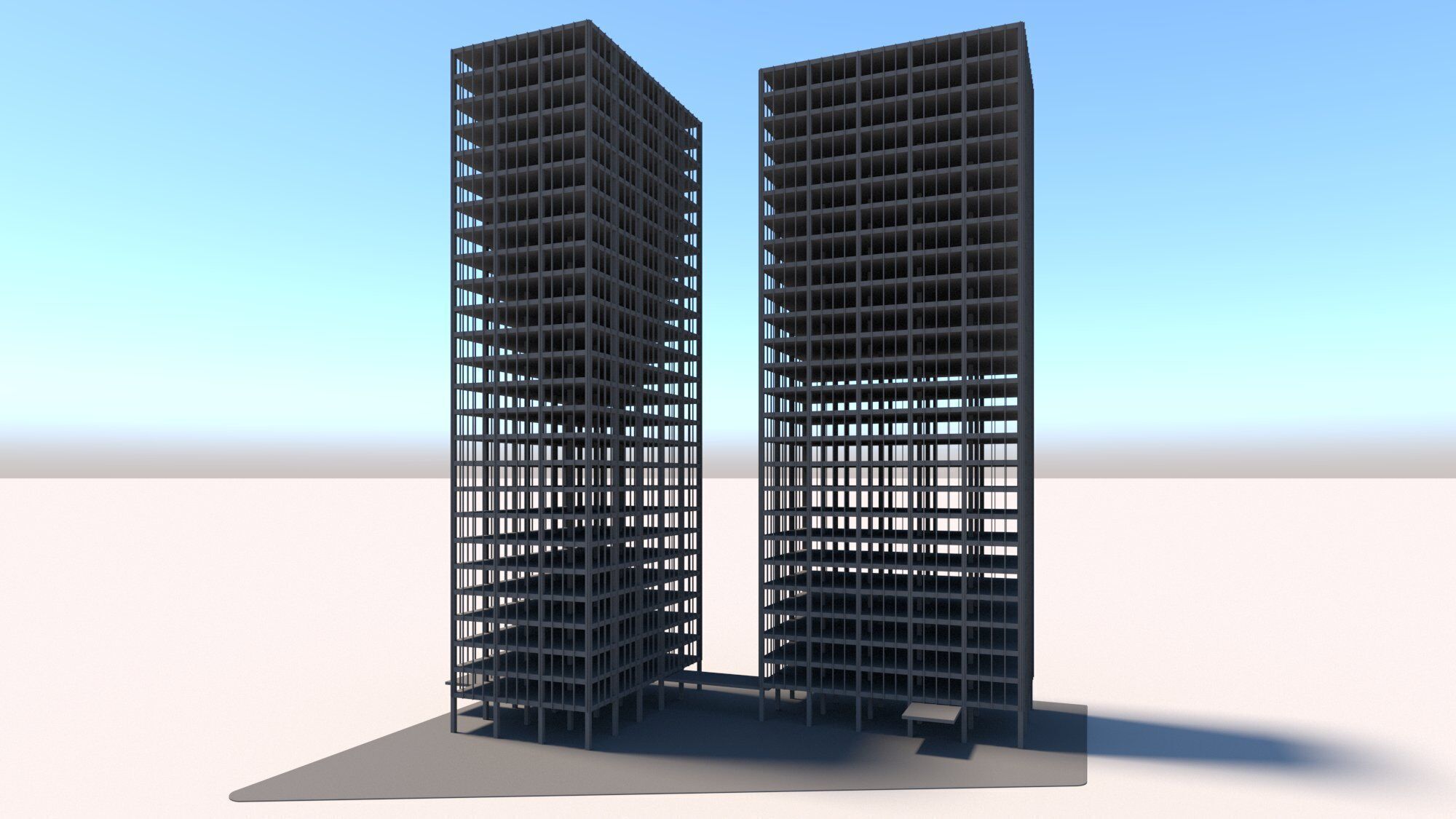 Lake Shore Drive Mies Van Der Rohe 3D model_2
