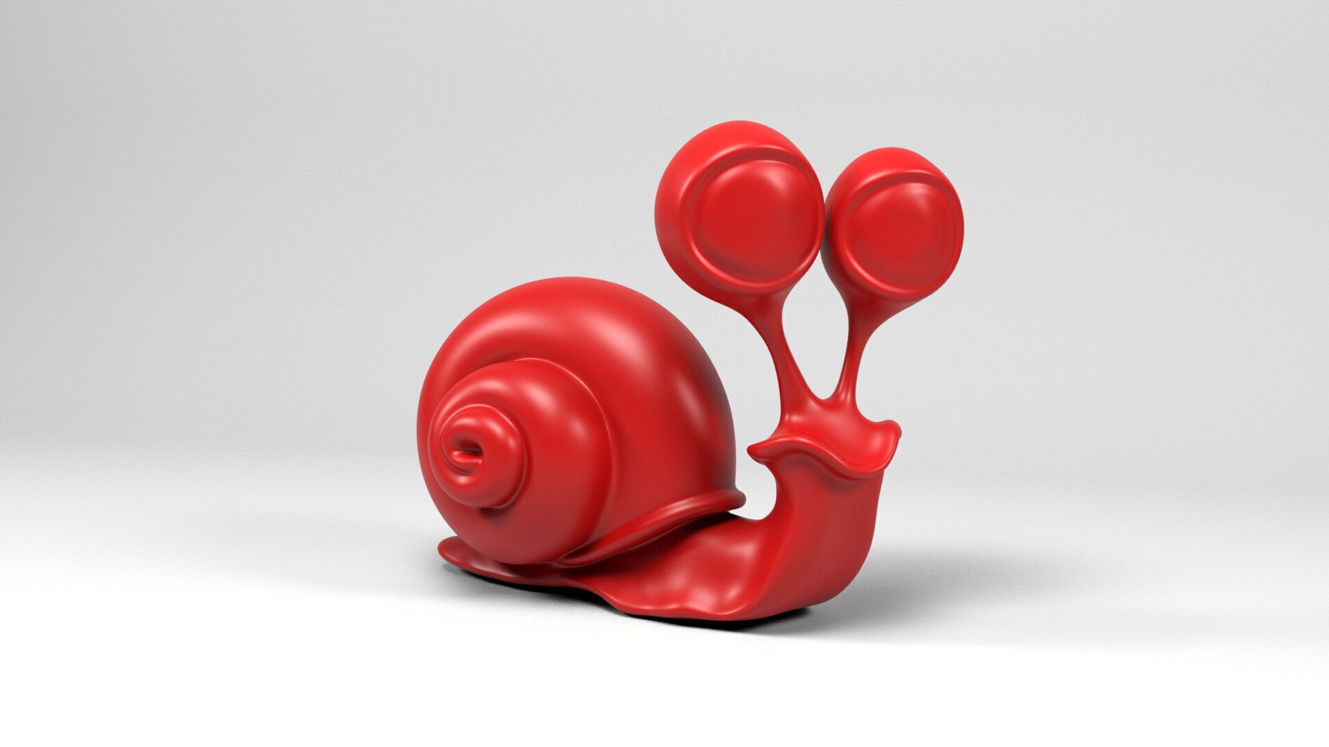 Funny snail 3D print model_7