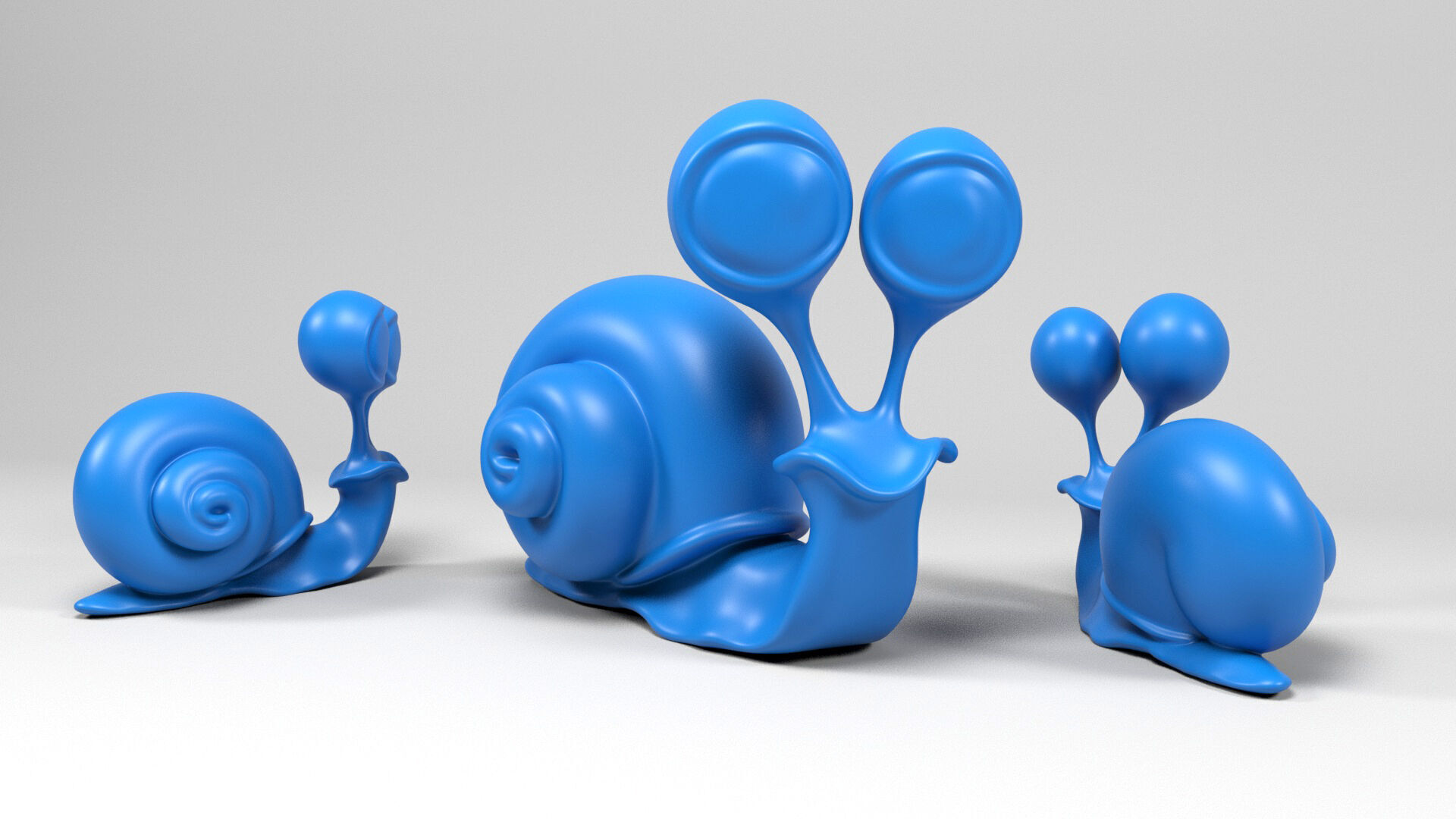 Funny snail 3D print model_6