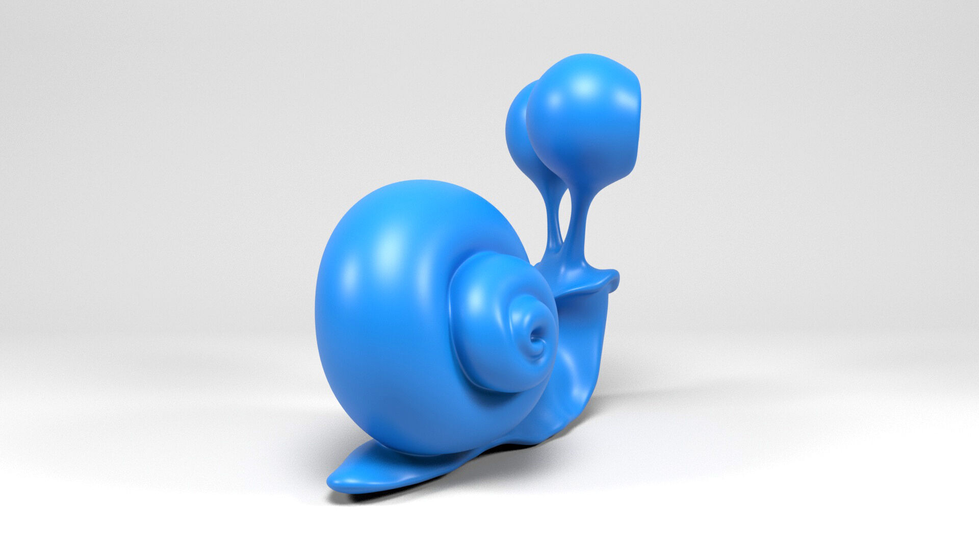 Funny snail 3D print model_4