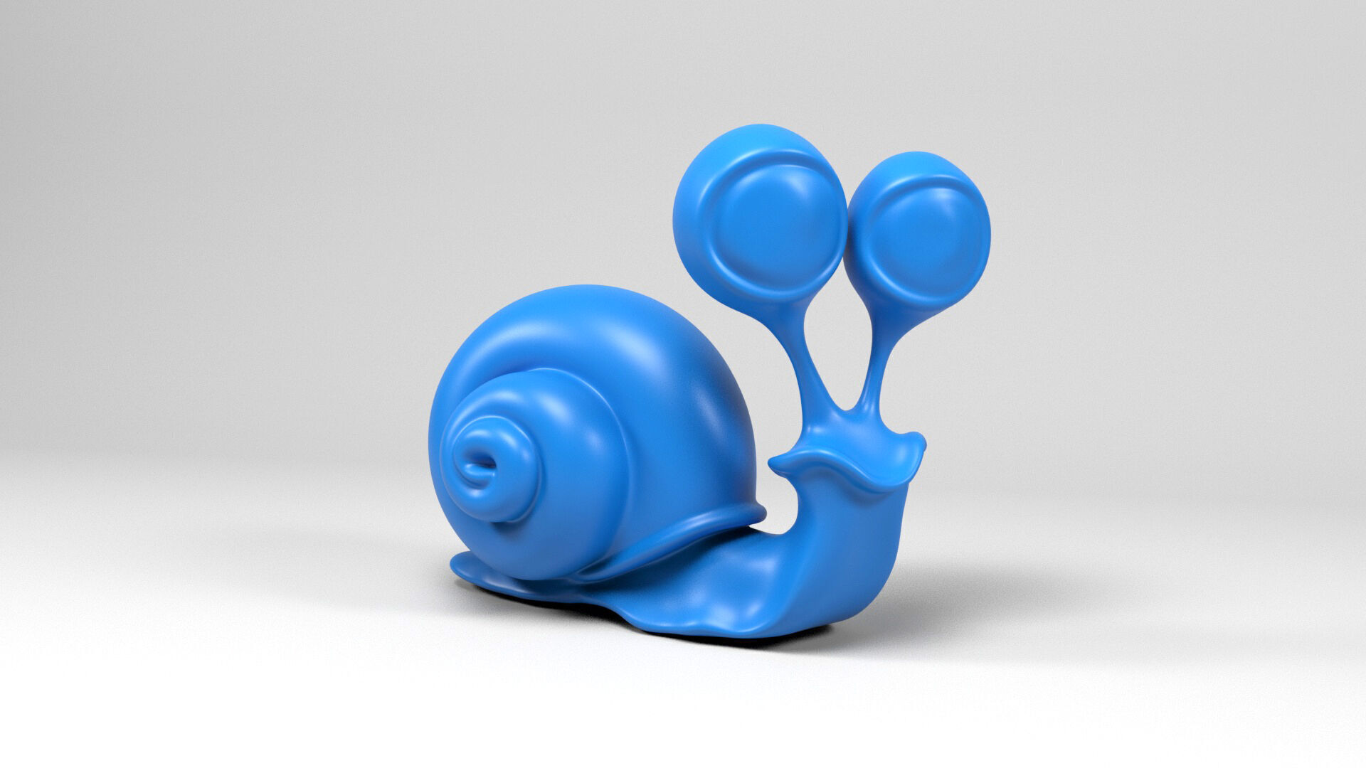 Funny snail 3D print model_1