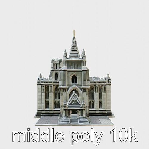 Timurid Mausoleum Architectural 3D Model Low-poly 3D model