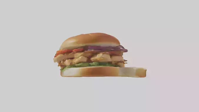 Grilled chicken sandwich model
