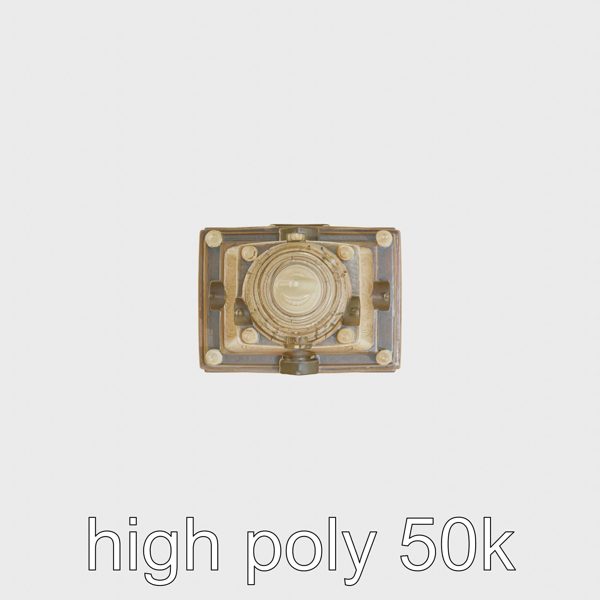 Golden Shwedagon Pagoda Architectural Model Low-poly 3D model_63