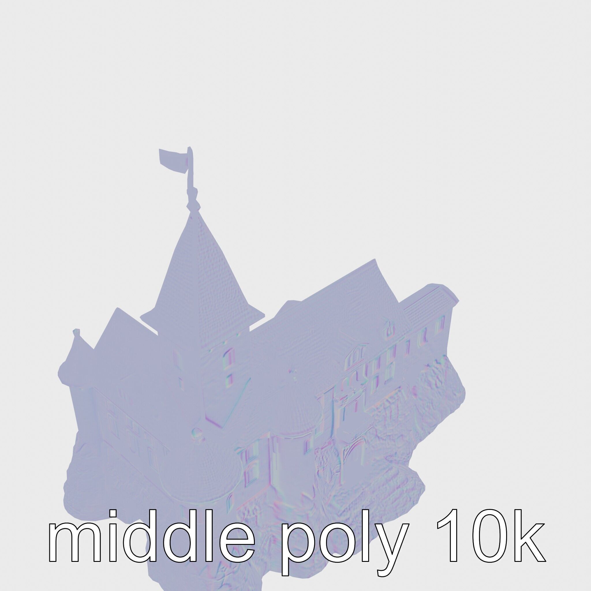 Golden Shwedagon Pagoda Architectural Model Low-poly 3D model_29