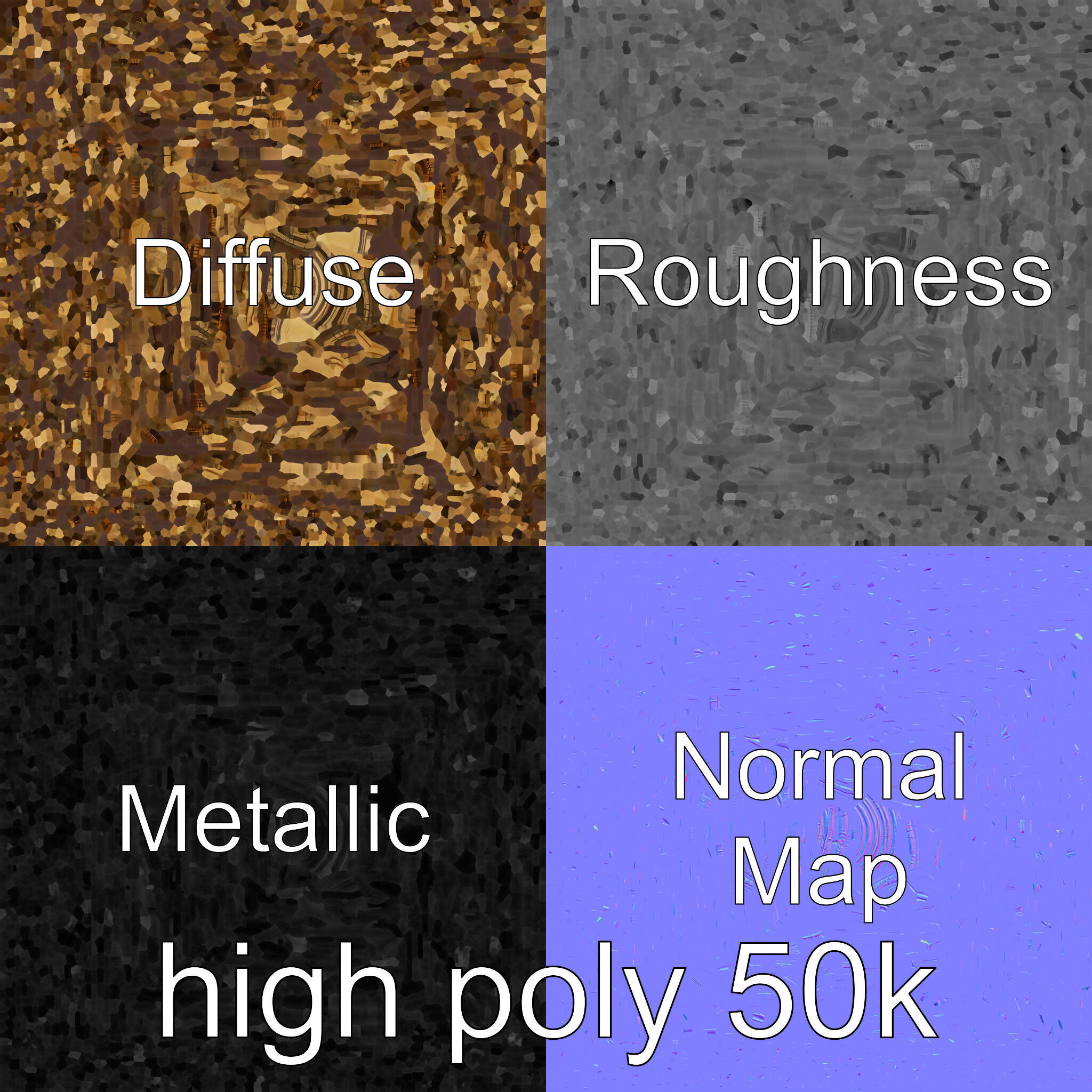 Golden Shwedagon Pagoda Architectural Model Low-poly 3D model_66