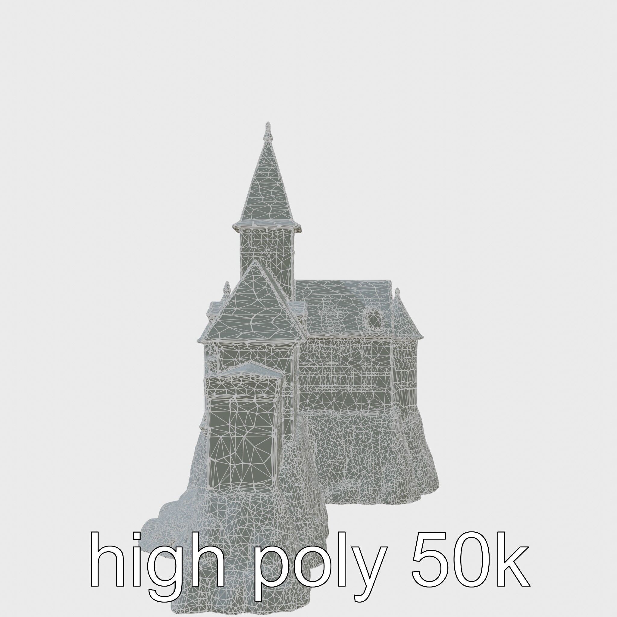 Golden Shwedagon Pagoda Architectural Model Low-poly 3D model_33