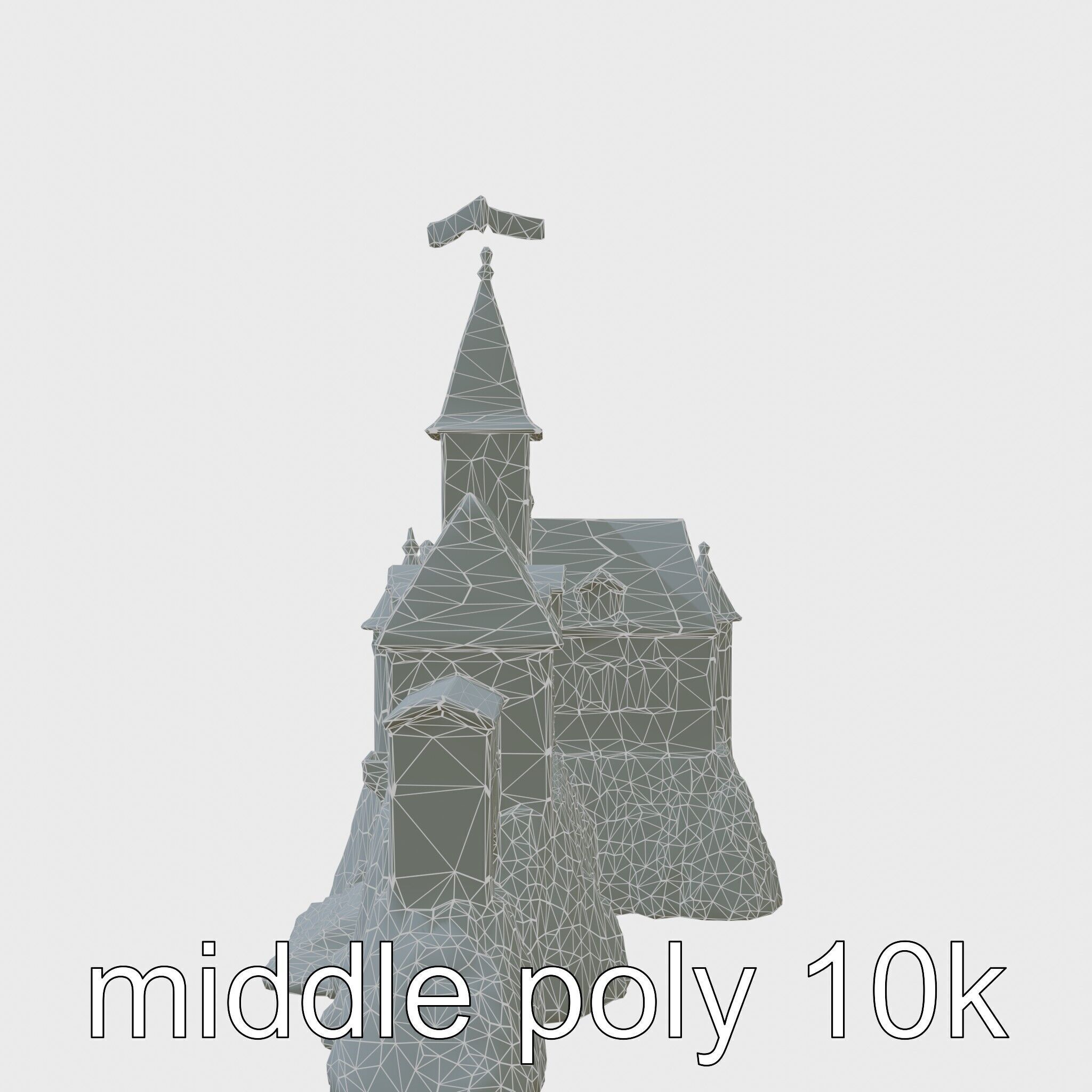 Golden Shwedagon Pagoda Architectural Model Low-poly 3D model_28