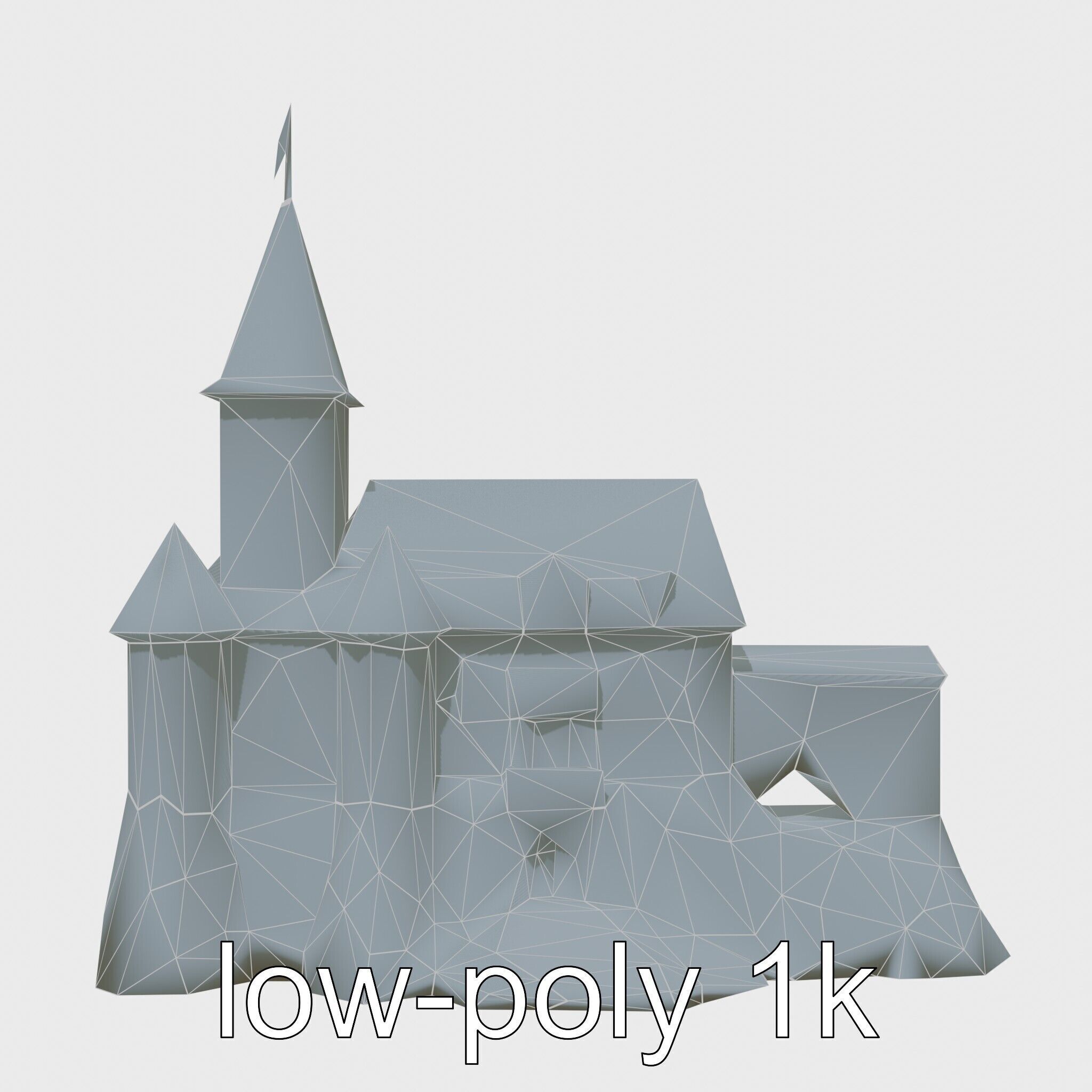 Golden Shwedagon Pagoda Architectural Model Low-poly 3D model_21
