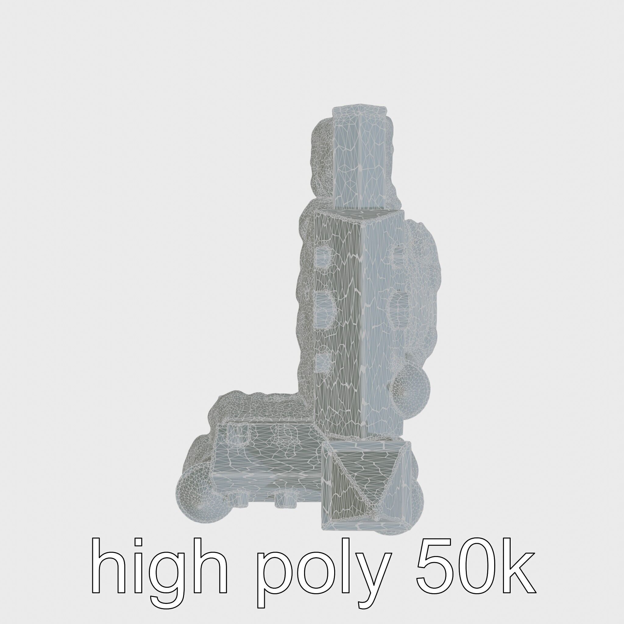Golden Shwedagon Pagoda Architectural Model Low-poly 3D model_11