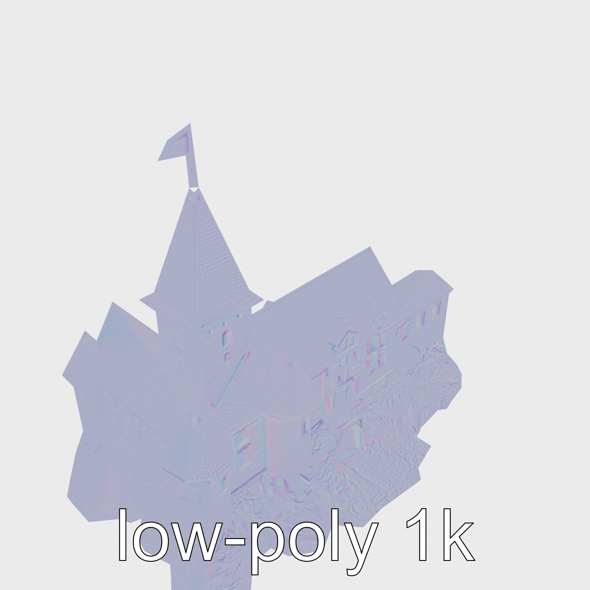 Golden Shwedagon Pagoda Architectural Model Low-poly 3D model_16