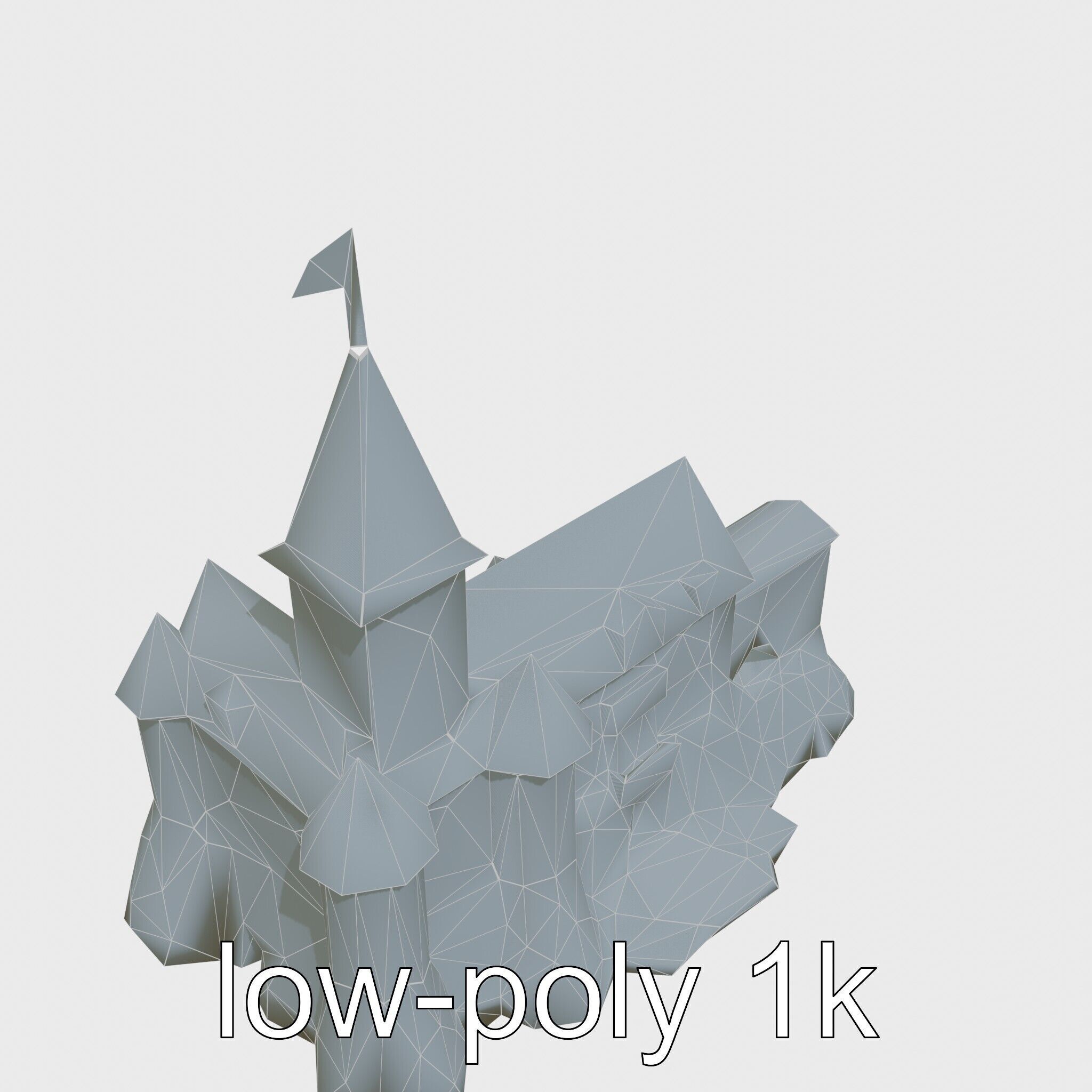 Golden Shwedagon Pagoda Architectural Model Low-poly 3D model_27