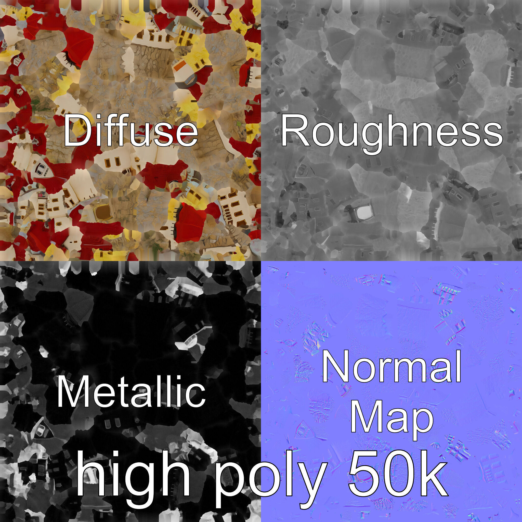 Golden Shwedagon Pagoda Architectural Model Low-poly 3D model_32