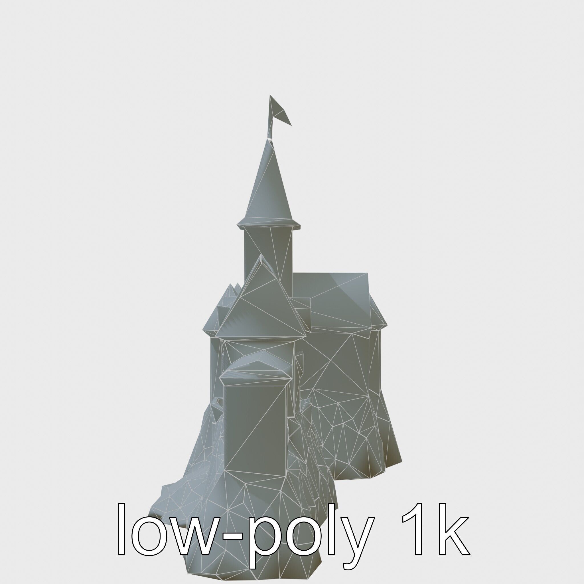 Golden Shwedagon Pagoda Architectural Model Low-poly 3D model_13