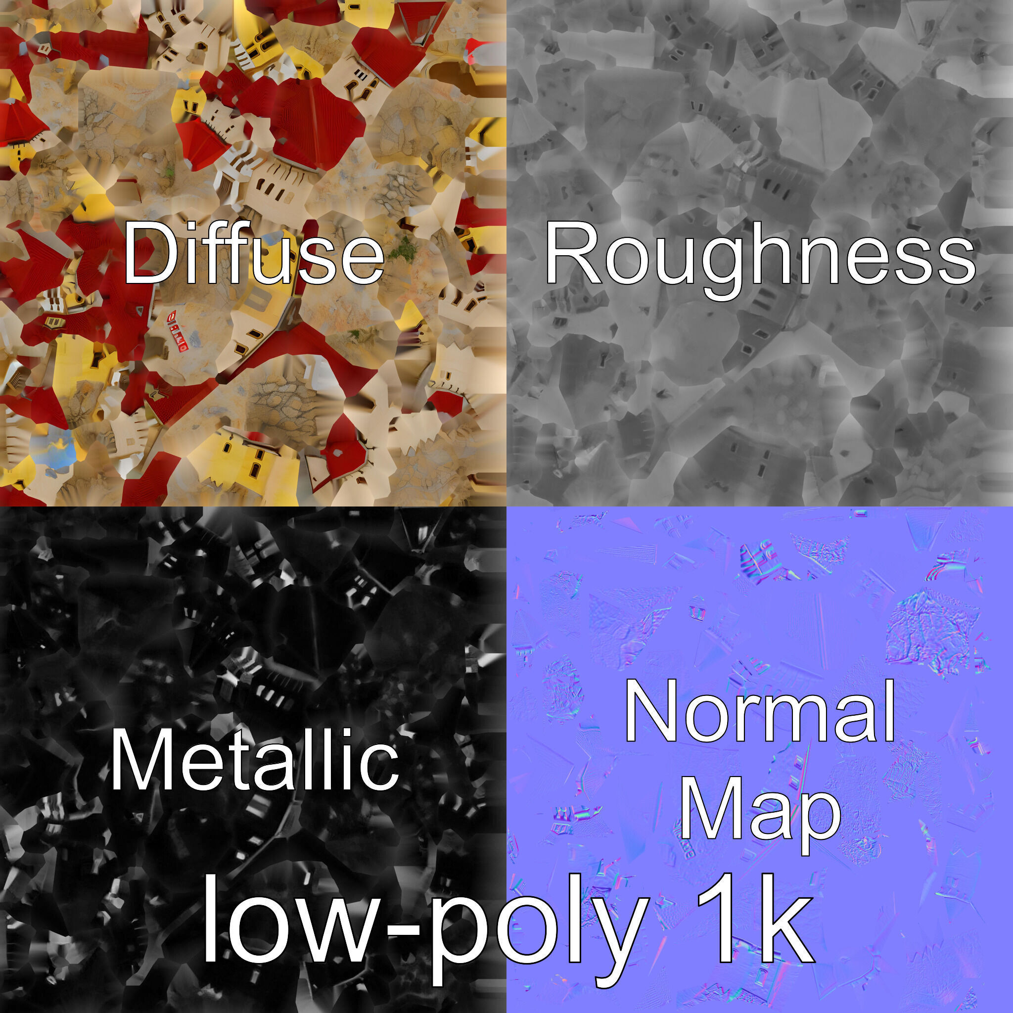 Golden Shwedagon Pagoda Architectural Model Low-poly 3D model_7