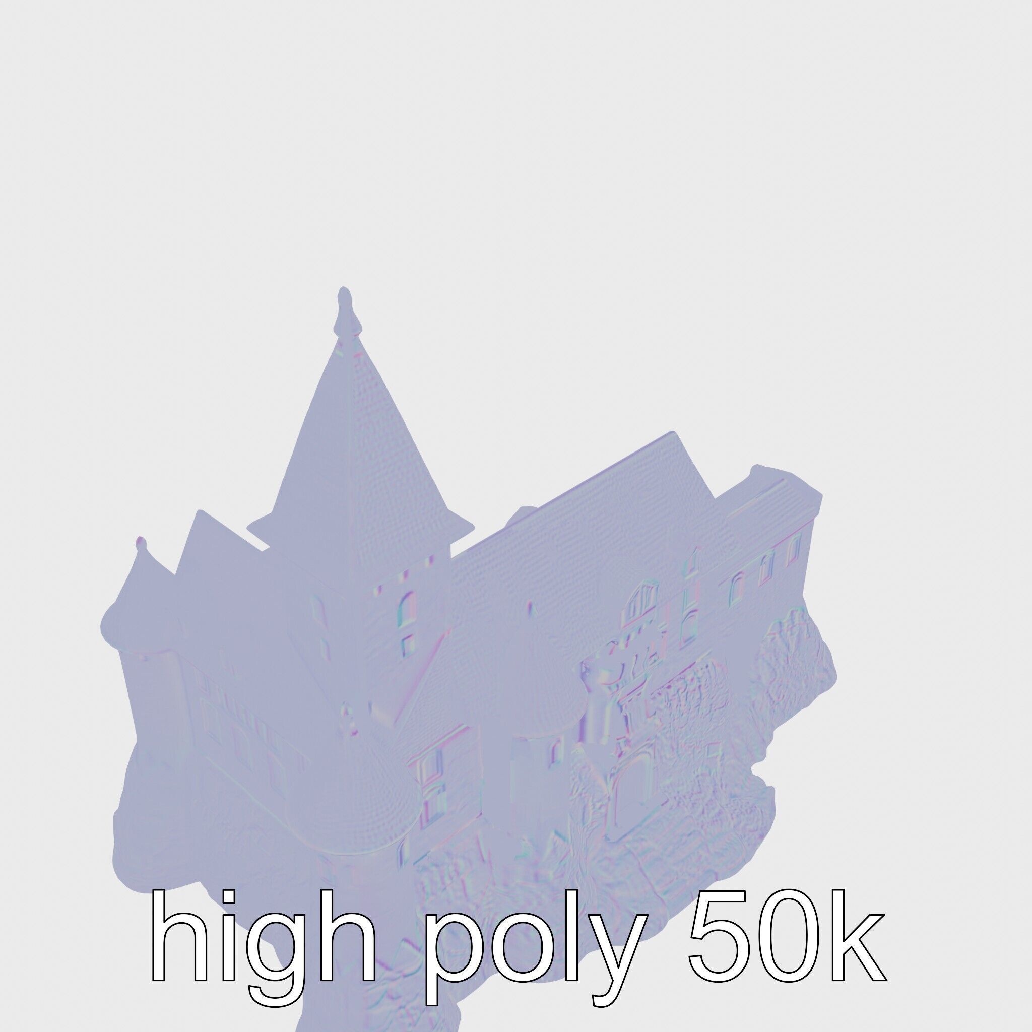 Golden Shwedagon Pagoda Architectural Model Low-poly 3D model_19