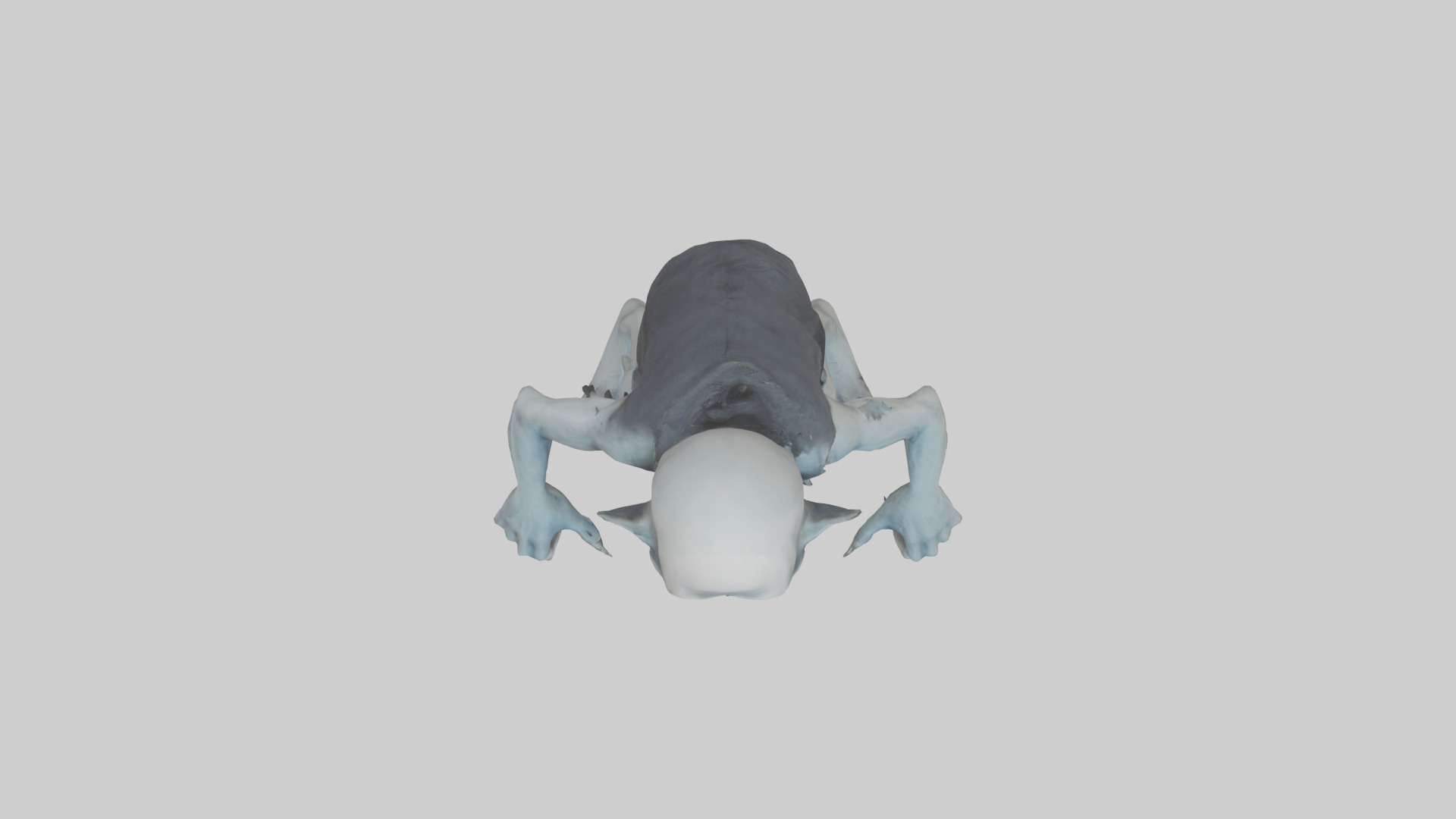 Grim ghoul model Low-poly 3D model_14