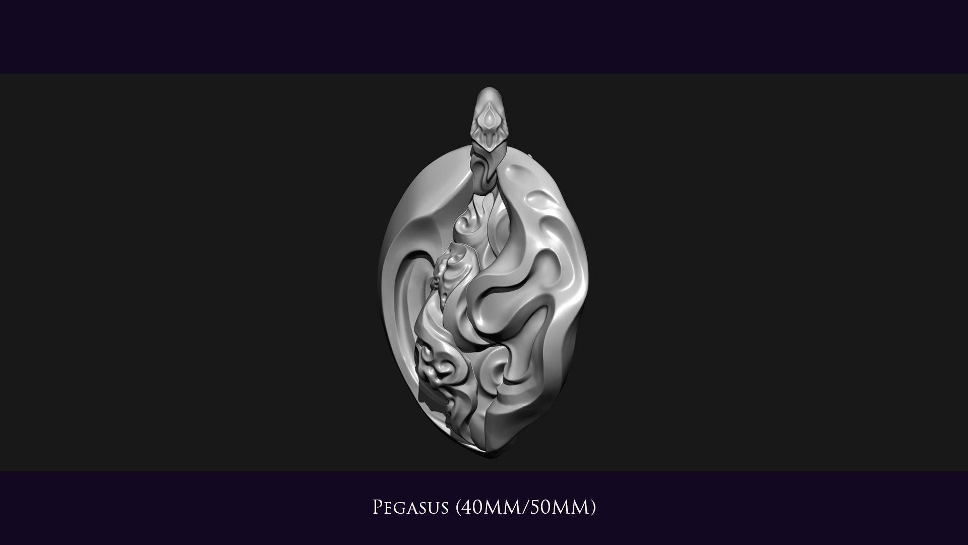 Pegasus Pendant 3D print model_7