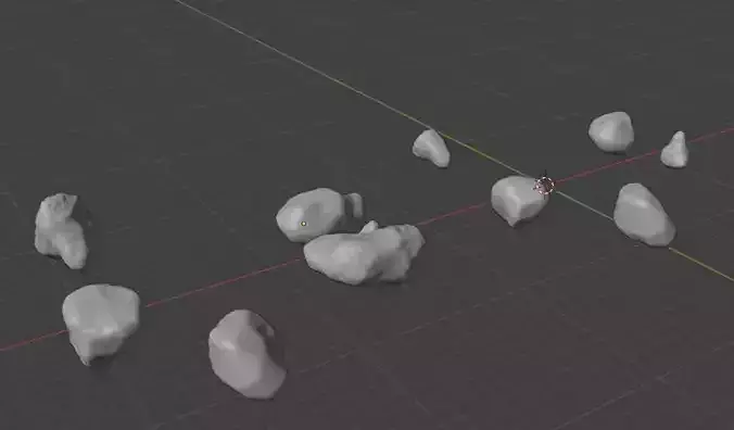 3D Printable Rock Scatter Terrain Pack one