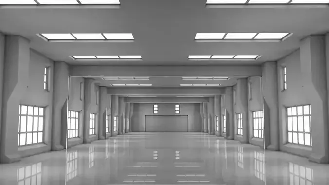Sci Fi Warehouse 3D model