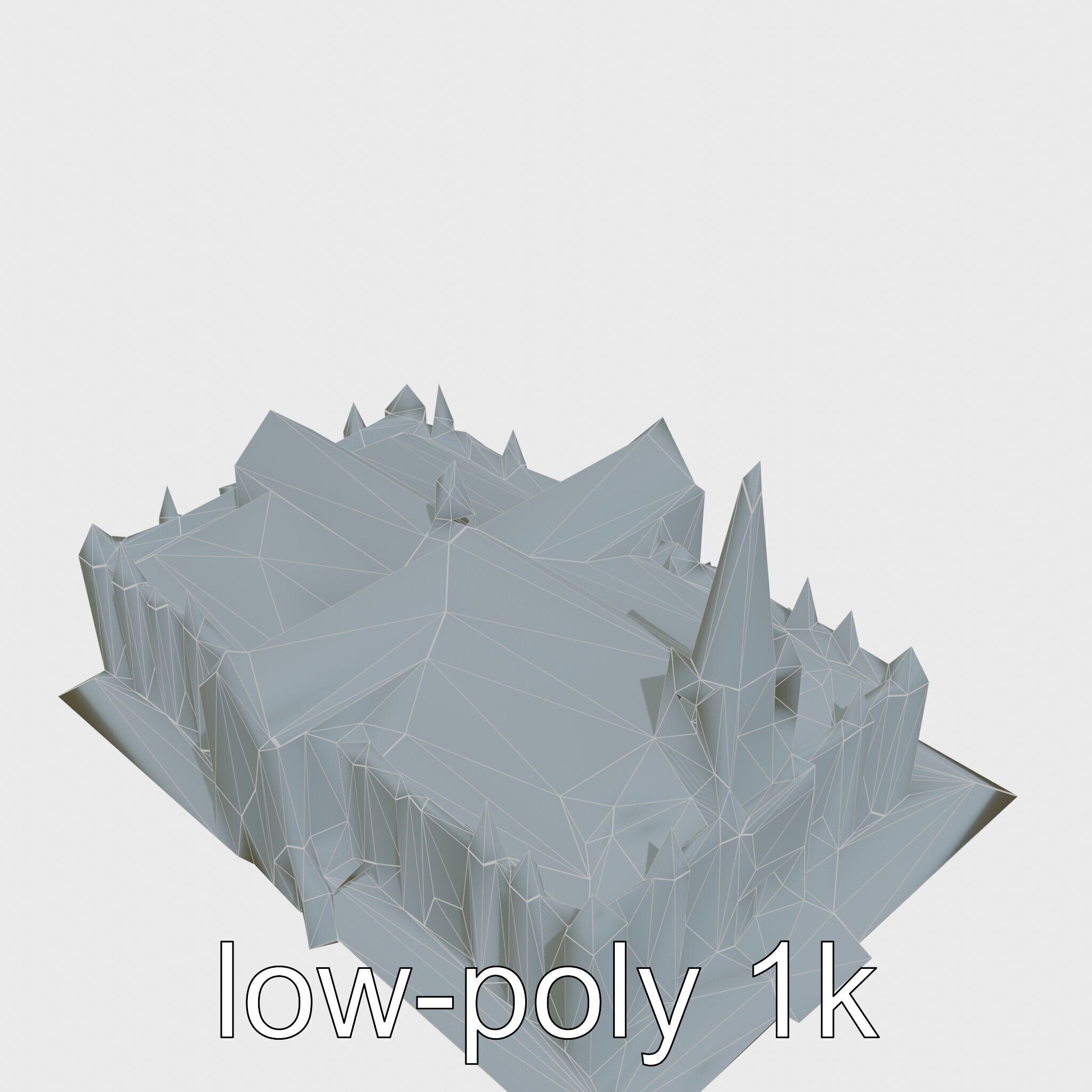 Santiago de Compostela Cathedral Architectural Model Low-poly 3D model_16