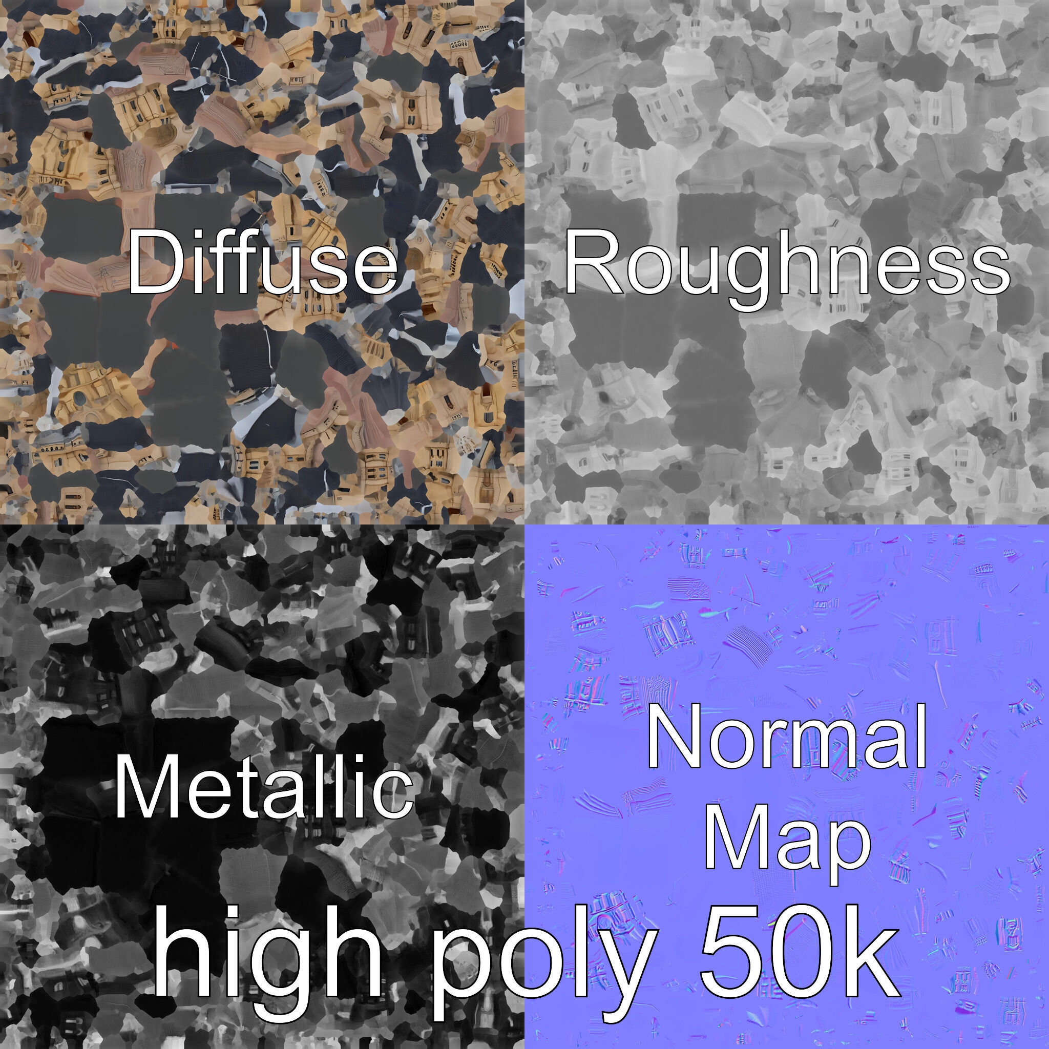 Santiago de Compostela Cathedral Architectural Model Low-poly 3D model_17