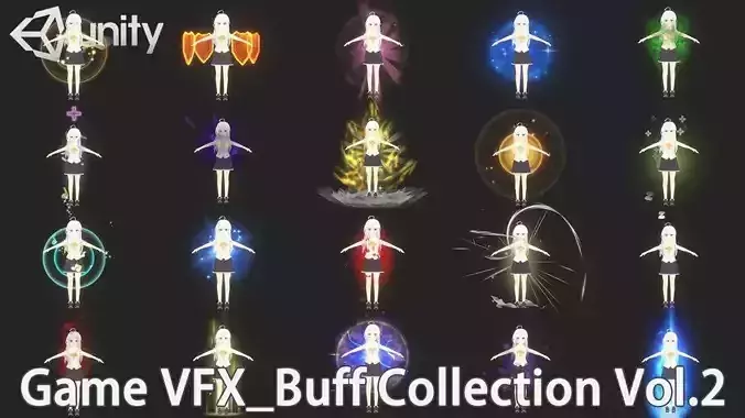 Unity Game VFX - Buff Collection Vol 2