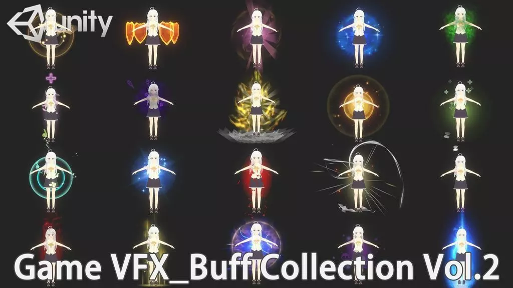 Unity Game VFX - Buff Collection Vol 2 3D model